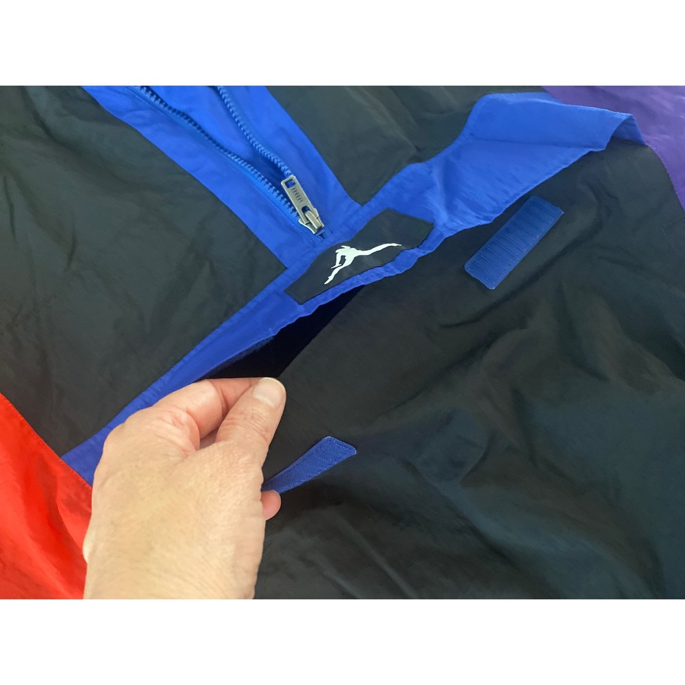 Nike Air Jordan Retro Colorblock Hooded Windbreaker Pullover Jacket Men's L - Picture 7 of 16